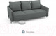Миниатюра изображения товара Диван Mio Tesoro Aspen НПБ  (Velutto 32 темно-серый)