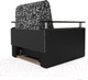 Миниатюра изображения товара Кресло-кровать Mebel-Ars Шарк (кантри/экокожа черный)