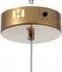 Миниатюра изображения товара Потолочный светильник BayerLux Дзета / 9380662 (золото)
