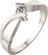 Миниатюра изображения товара Кольцо из серебра ZORKA 0210041 (р.17, с фианитами)