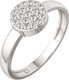 Миниатюра изображения товара Кольцо из серебра ZORKA 02101029 (р.17, с фианитами)