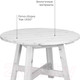 Миниатюра изображения товара Стол садовый Dipriz Ойвинд Д.60047.1 (белый)