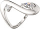 Миниатюра изображения товара Кольцо из серебра ZORKA 0210920 (р.17, с фианитами)