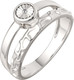 Миниатюра изображения товара Кольцо из серебра ZORKA 02D0008 (р.18, с бриллиантом)