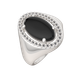 Миниатюра изображения товара Кольцо из серебра ZORKA 02G9114 (р.18, с ониксом и фианитами)