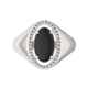 Миниатюра изображения товара Кольцо из серебра ZORKA 02G9114 (р.18, с ониксом и фианитами)