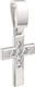 Миниатюра изображения товара Крестик из серебра ZORKA 0440340.ZZ (с фианитами)