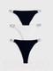 Миниатюра изображения товара Комплект женских трусов Mark Formelle 412577-3 (р.106, черный-1)