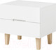 Миниатюра изображения товара Прикроватная тумба Dipriz Чек 2 ящика / Д.2338.1 (береза/белый/лак)