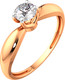 Миниатюра изображения товара Кольцо из розового золота ZORKA 2101098.14K.R.ZZ (р.18, с фианитом)