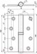 Миниатюра изображения товара Комплект петель дверных VELA 100x70x2.5 1ВВ-BL-R Black