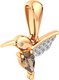 Миниатюра изображения товара Подвеска из розового золота ZORKA 4S9020.14K.R (с раухтопазом и фианитами)