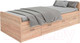Миниатюра изображения товара Односпальная кровать Dipriz Borо 90x200 / Д.80070.2 (сонома)