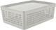 Миниатюра изображения товара Корзина Полимербыт 4346219 (3.7л, серый/бежевый)