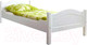 Миниатюра изображения товара Односпальная кровать Dipriz Rita 90x200 / Д.80027.1 (белый)