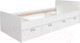 Миниатюра изображения товара Односпальная кровать Dipriz Boro 90x200 / Д.80070.1 (белый)