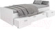 Миниатюра изображения товара Односпальная кровать Dipriz Boro 90x200 / Д.80070.1 (белый)