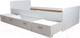 Миниатюра изображения товара Односпальная кровать Dipriz Boro 90x200 / Д.80070.1 (белый)