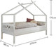 Миниатюра изображения товара Кровать-тахта детская Dipriz Juletta 90x200 / Д.80039.1 (белый)