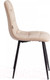Миниатюра изображения товара Стул Tetchair Chilly велюр/металл (бежевый/черный)