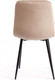 Миниатюра изображения товара Стул Tetchair Chilly велюр/металл (бежевый/черный)