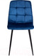 Миниатюра изображения товара Стул Tetchair Chilly велюр/металл (синий/черный)