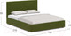 Миниатюра изображения товара Двуспальная кровать Moon Family 1257 / MF010961