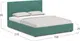 Миниатюра изображения товара Двуспальная кровать Moon Family 1257 / MF011009