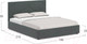 Миниатюра изображения товара Двуспальная кровать Moon Family 1257 / MF010957
