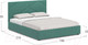 Миниатюра изображения товара Двуспальная кровать Moon Family 1257 / MF010939