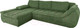 Миниатюра изображения товара Диван угловой Lama мебель Эдисон правый (Palermo-227 Moss Green)