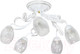 Миниатюра изображения товара Люстра Элетех Лилия НПБ 01-5x60-107 Е27 / 1005405405 (151 белый/золотой)