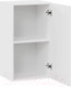 Миниатюра изображения товара Шкаф навесной для кухни ТриЯ Тиана 1В4 (белый/белый супермат)