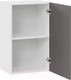 Миниатюра изображения товара Шкаф навесной для кухни ТриЯ Тиана 1В45 (белый/асфальт супермат)