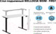 Миниатюра изображения товара Письменный стол WellDesk WDM First 139.5x80x1.8 (черный/белый)