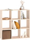 Миниатюра изображения товара Стеллаж Seven Dreams 9 секций / brick-9 (дуб сонома)