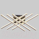 Миниатюра изображения товара Люстра Aitin-Pro B8856/6C (черный/серый)