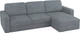 Миниатюра изображения товара Диван угловой Mio Tesoro Aurora правый (Kashemir 974 серый)
