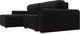 Миниатюра изображения товара Диван угловой Лига Диванов Лига-029 левый / 121918L (микровельвет черный)