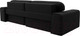 Миниатюра изображения товара Диван угловой Лига Диванов Лига-029 левый / 121918L (микровельвет черный)