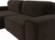 Миниатюра изображения товара Диван угловой Лига Диванов Лига-029 левый / 121919L (микровельвет коричневый)