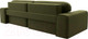 Миниатюра изображения товара Диван угловой Лига Диванов Лига-029 левый / 121920L (микровельвет зеленый)