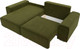 Миниатюра изображения товара Диван угловой Лига Диванов Лига-029 левый / 121920L (микровельвет зеленый)