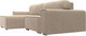Миниатюра изображения товара Диван угловой Лига Диванов Лига-029 левый / 121924L (велюр бежевый)
