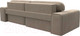 Миниатюра изображения товара Диван угловой Лига Диванов Лига-029 левый / 121924L (велюр бежевый)