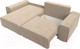 Миниатюра изображения товара Диван угловой Лига Диванов Лига-029 левый / 121924L (велюр бежевый)
