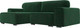 Миниатюра изображения товара Диван угловой Лига Диванов Лига-029 левый / 121926L (велюр зеленый)
