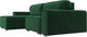 Миниатюра изображения товара Диван угловой Лига Диванов Лига-029 левый / 121926L (велюр зеленый)