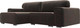 Миниатюра изображения товара Диван угловой Лига Диванов Лига-029 левый / 121927L (велюр коричневый)