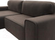 Миниатюра изображения товара Диван угловой Лига Диванов Лига-029 левый / 121927L (велюр коричневый)